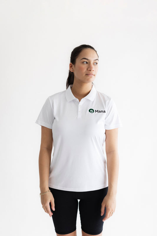 Women's Polo - White